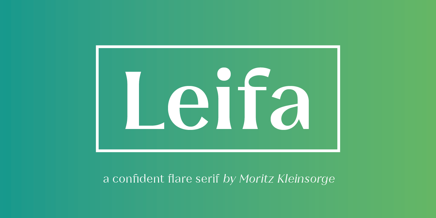 Leifa Black Font preview